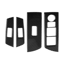 Carbon Fiber Window Glass Lift Button Panel Switch Cover T R-Ar5026-