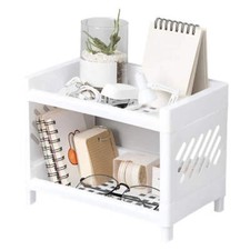 NNEOBA Double Layer Storage Rack for Desk Organization