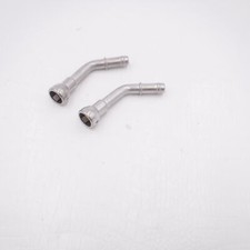 2 Pack Bundy 516 X 38 X 45 Barbed Stainless Steel Fuel Line Connector 2 Pack Bundy 516 X 38 X 45 Barbed Stainless Steel Fuel Line Connector