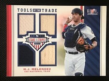2017 PANINI USA STARS & STRIPES BASEBALL  M J Melendez RC RELIC  #108/199