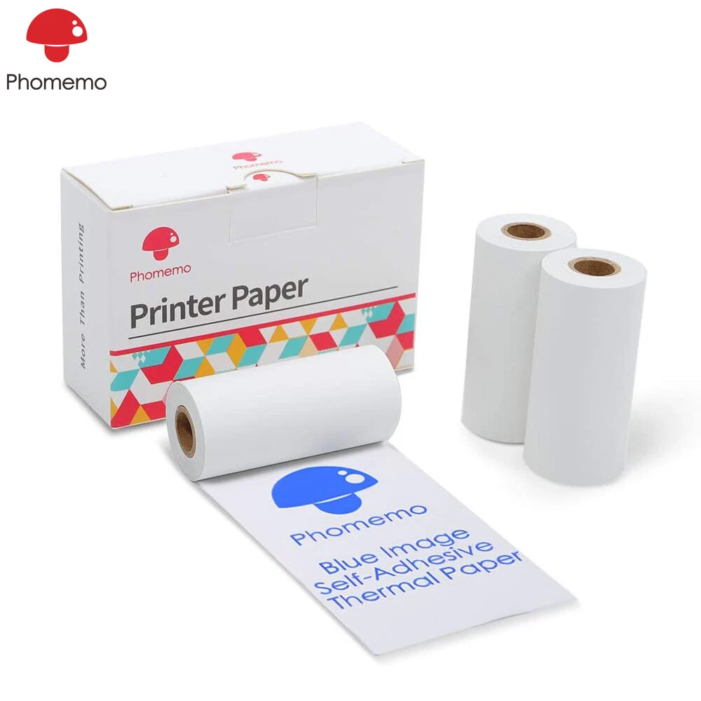 Bluetooth Mini Photo Printer Wireless Sticker Printer with Thermal Paper