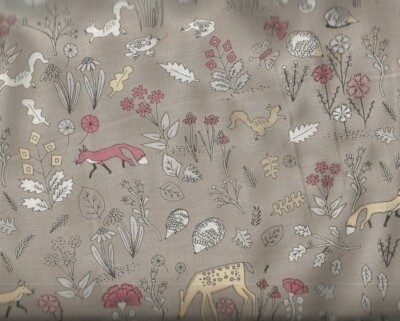 Dear Stella For Fox Sake woodland animals fabric 20 inch piece
