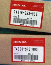 HONDA GENUINE Civic EG6 ROOF MOLDING L & R WITH CLIP 74306-SR3-003 74316-SR3-003