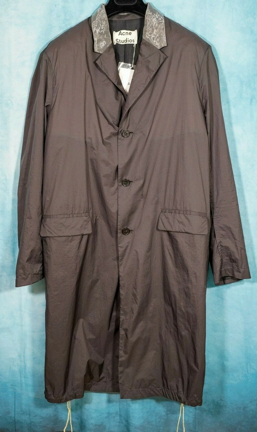 ACNE STUDIOS CAPPOTTO LEGGERO NERO (IDROREPELLENTE FRANGIVENTO)