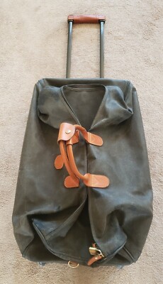 Bric s LIFE 26 inch Wheeled Carry On Duffle Bag Safari Olive Green Khaki Italy