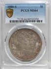 1880-S Morgan Silver Dollar, PCGS MS64, beautiful toning!, crossover option!!!