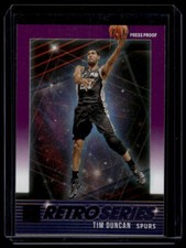 2021-22 Donruss Tim Duncan Retro Series Press Proof Purple