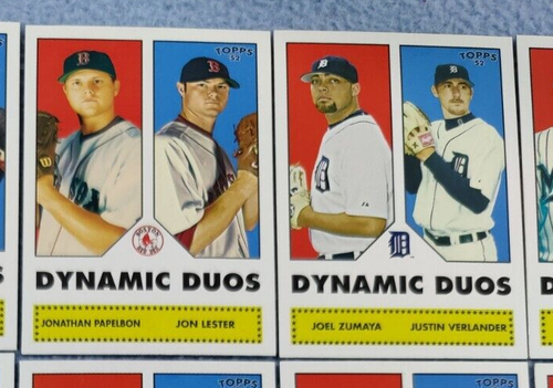 2006 TOPPS '52 ROOKIES COMPLETE DYNAMIC DUOS 15 CARD RC SET VERLANDER LESTER - Picture 3 of 7