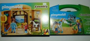 playmobil horse grooming carry case