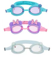 Disney Store 3 Pair of Kids Swim Goggles, Minnie, Ariel, and Frozen 2 All NEW