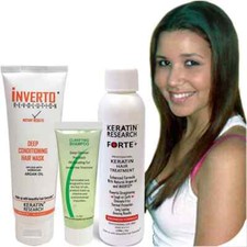 Keratin FORTE Hair Treatment 120ml kit Straighten Repairs Damage Smooths Curls