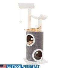 45" Cat Tree Tower 5 Tiers Perches Condo Scratching Posts Toys Indoor Cats New