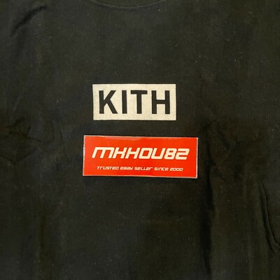 Kith Flock Classic Box Logo SS Tee T-Shirt Black Ronnie Fieg