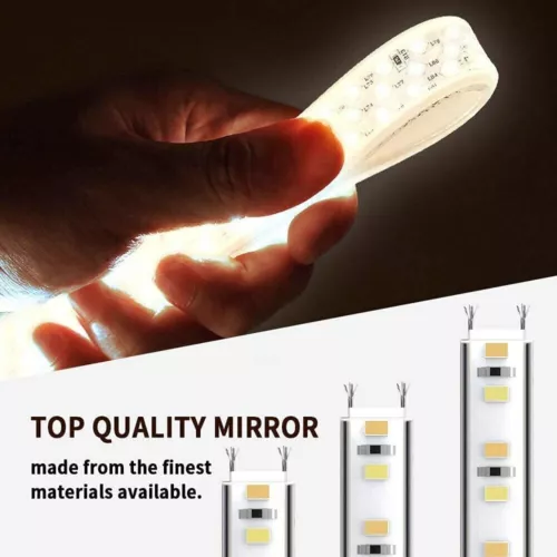 LED illuminated Bathroom Mirror Cabinet with Demister Shaver Socket Wall Mounted - Picture 9 of 26