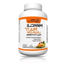 MiracleMulti Liquid Multivitamin Capsules for Men & Women - Complete Whole Fo...