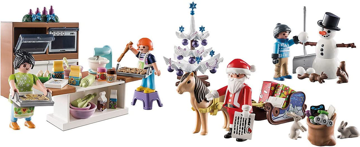PLAYMOBIL Adventskalender – City Life Christmas Baking – 4 Figuren, Meubels En Koekuitstekers – Voor 4+