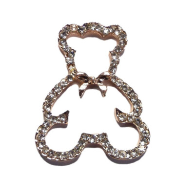 Rosegold Teddybär Diamant Strass Silhouette Kristall Verzierung