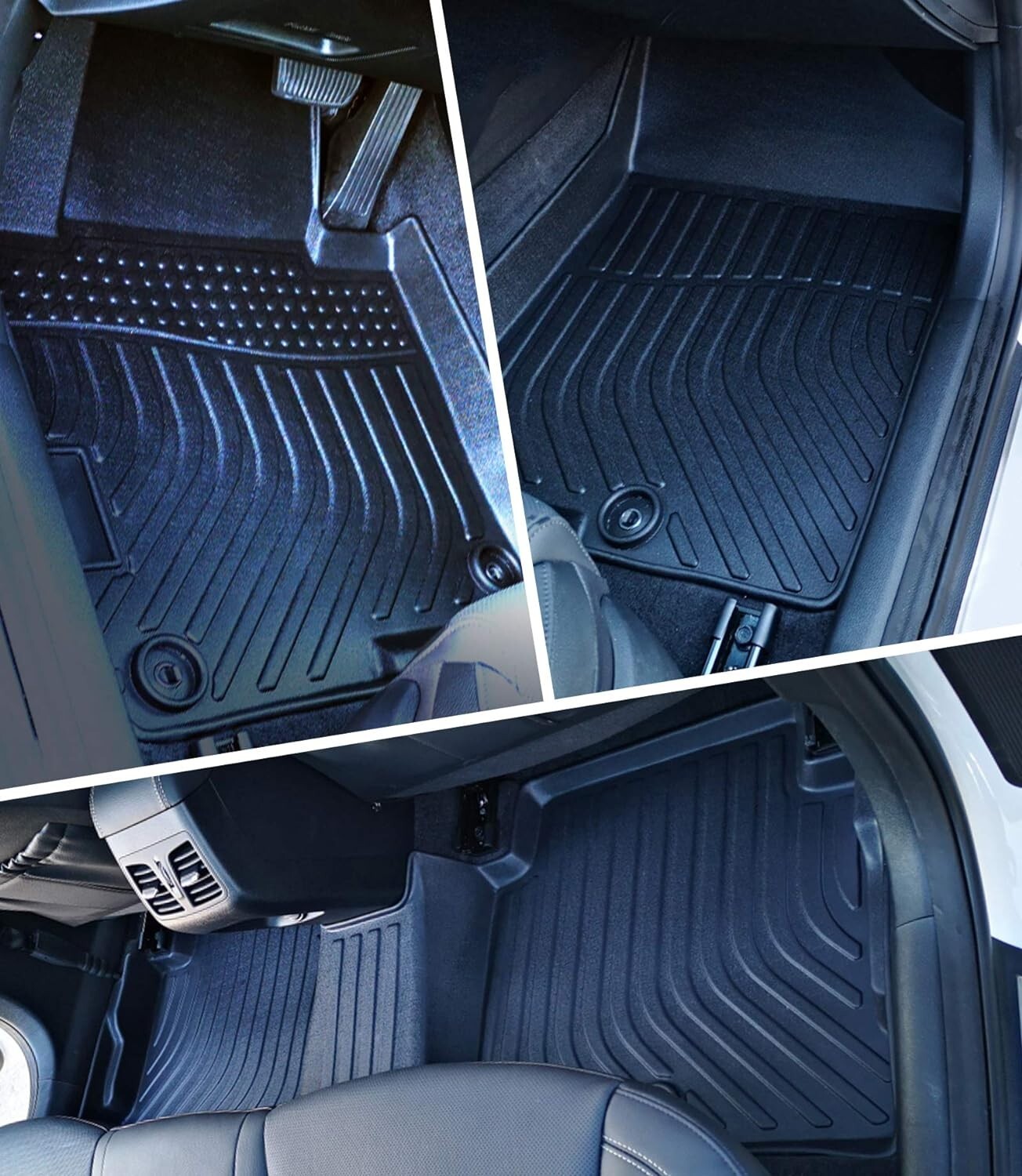 Fit 2016 2017 2018 2019 2020 Kia Optima Floor Mats All Weather 3D TPE