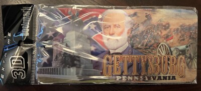 Lincoln/Lee Gettysburg lenticular bookmark