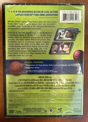 Space Jam (DVD, 1996) Michael Jordan Bugs Bunny New Factory Sealed - Picture 2 of 2