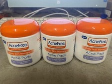 3 AcneFree DAILY SKIN THERAPY ACNE PADS DISCONTIUED FREE SHIPPING