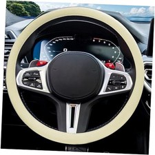 Steering Wheel Cover,Silicone Steering Wheel Protector,Universal 1PC Beige