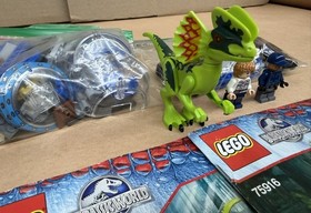 LEGO Jurassic World 75916 Dilophosaurus Ambush 2 Minifigures 248 Pieces No Box
