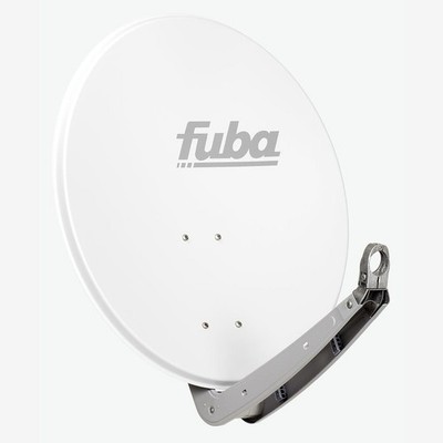 FUBA DAA 650 W SAT Alu Antenne Spiegel 65cm Satelliten Schüssel Weiß HD UHD 4K
