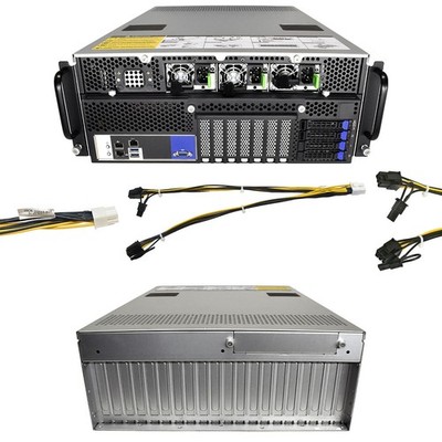 Gigabyte G431-MM1 Server AMD EPYC 7352 CPU 0GB PC4 RAM 10x Y- Grafik 3xPowercord