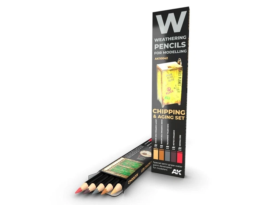 AK Interactive - Set de crayons d'altération CHIPPING & AGING AK10042 - Photo 1/1