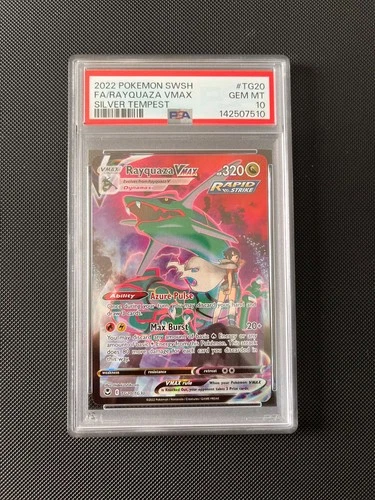 Rayquaza Vmax TG20 Silver Tempest PSA 10 Pokemon Card