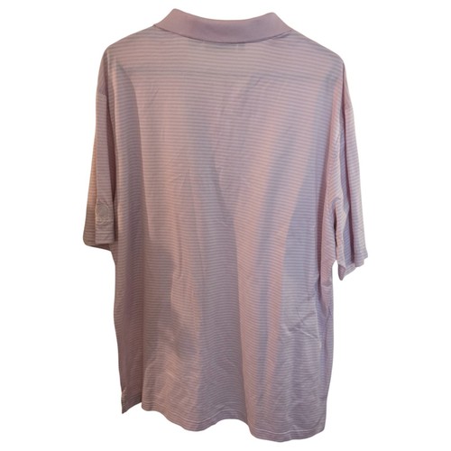 Bobby Jones Shirt Mens XL Pink Striped Turnberry Isle Short Sleeve Polo Cotton - Picture 2 of 12