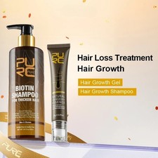 Ensemble de traitement anti-chute du cuir chevelu shampooing au gingembre bio...