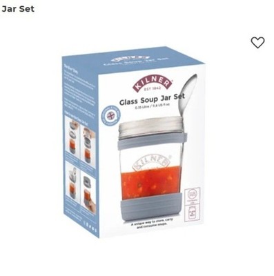 Kilner  Kilner Portable Food To Go Glass Soup Jar Set 11.8 fl oz 0.35 L
