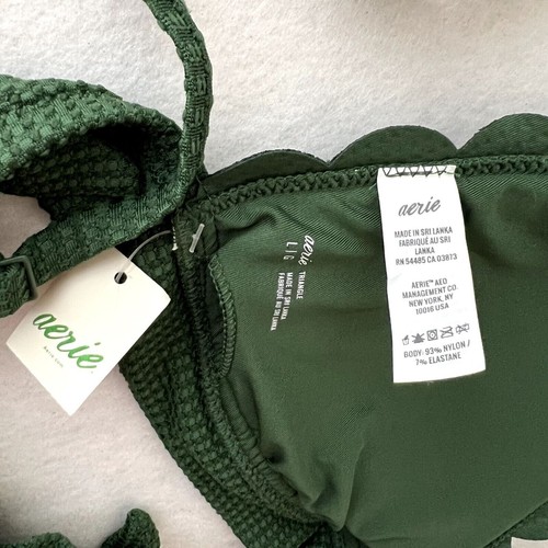 Aerie Green Scalloped Bikini Top - Picture 6 of 7