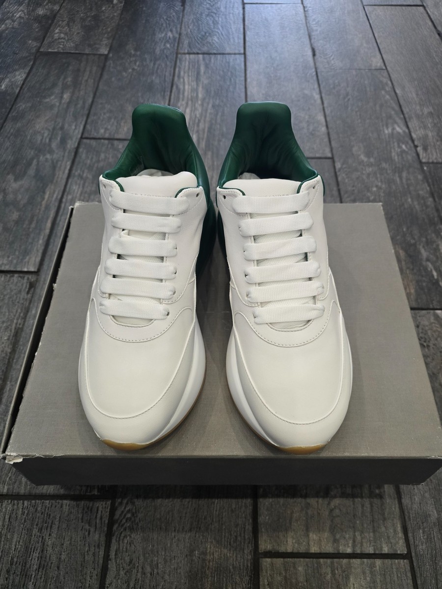 Alexander McQueen Low-Top Sneakers Size 39 / USA 6 WHITE-GREEN