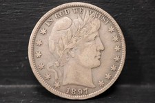 1897 BARBER HALF DOLLAR - VF