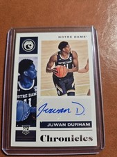2021-22 Panini Chronicles Draft Picks Chronicles Signatures Juwan Durham CR-JDU 