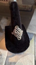 Vintage 925 Sterling Silver Ornate Filigree R...