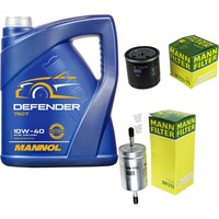 Inspektionspaket 5L Mannol Defender 10W-40 FüR Opel Zafira A 1.8 16V 2.0 OPC