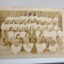 Photo TX Allen Texas High School Pep Squad 1941 Group Portrait Young Women Girls