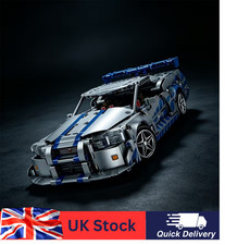 Car Building Blocks Set Sports Stem DIY for Adults GT-R Theme Boxed Birthday Gif