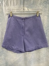 Vtg 90s Copper Key Lavender Purple Shorts High Waisted Cotton Size 3 Hong Kong