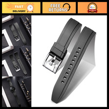 Quick Release Silicone Watch Bands 18mm-24mm - Waterproof Sport Straps for Smart