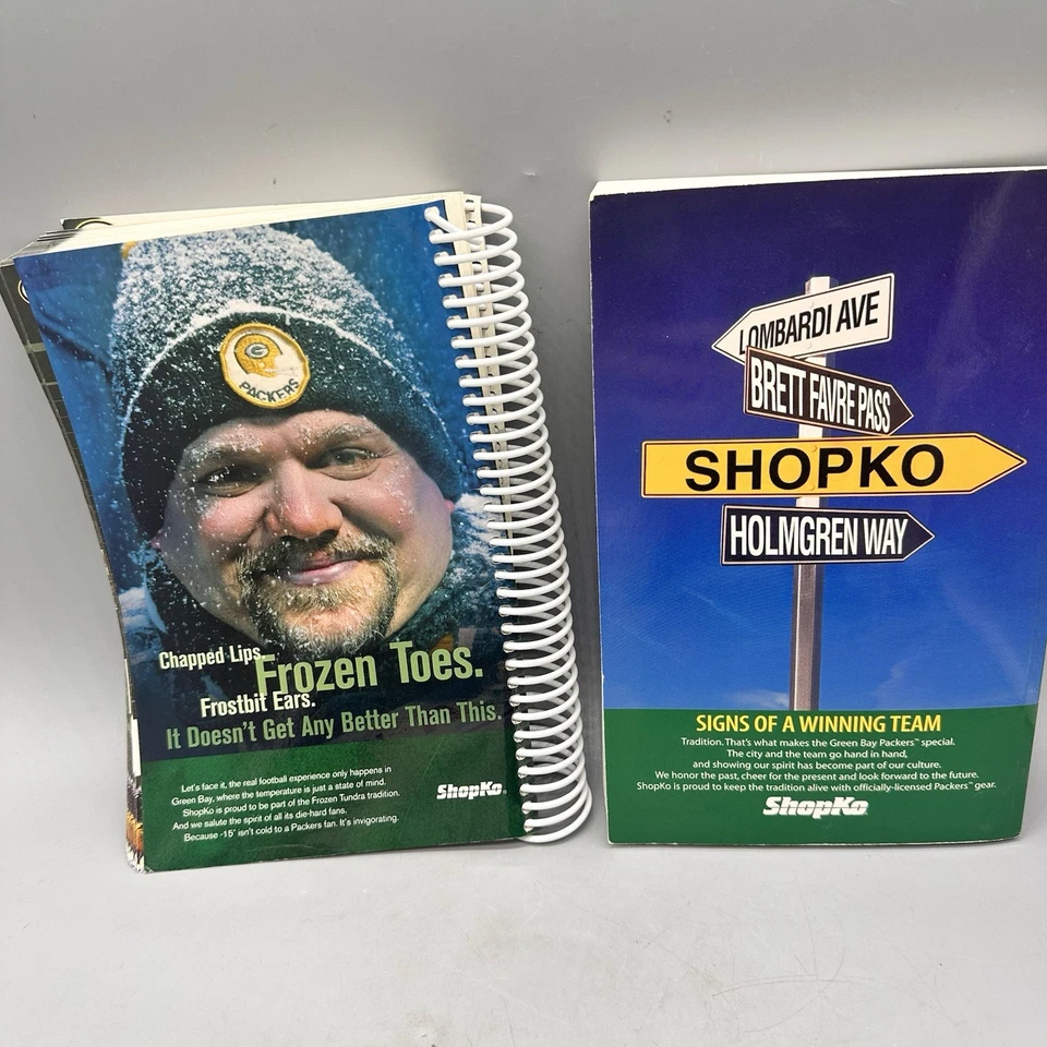 Green Bay Packers Media Guide Press Book Lot 1965 1993 1994 1995 97 99 2000 2002 - Image 3 of 4