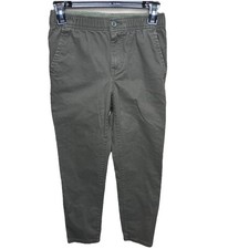Old Navy boys taper khakis -built in flex- Grey brown size L 10-12y