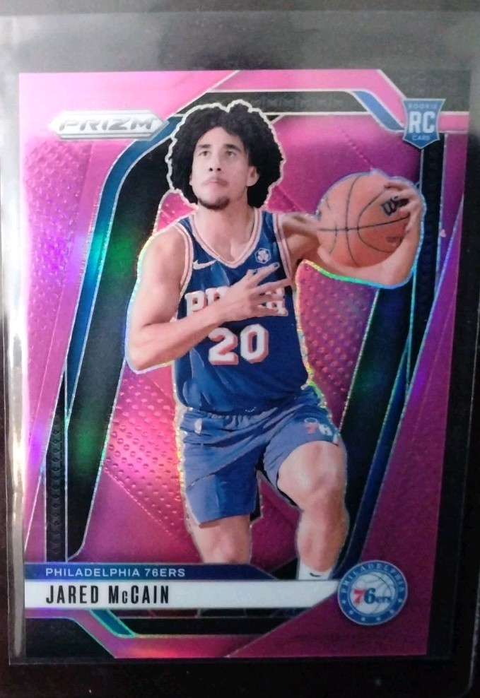 Jared McCain 2024-25 Panini Prizm Basketball #222 RC Pink Prizm /249. Pack Fresh