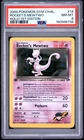 2000 POKEMON GYM CHALLENGE HOLO-1ST EDITION #14 ROCKET'S MEWTWO PSA 8