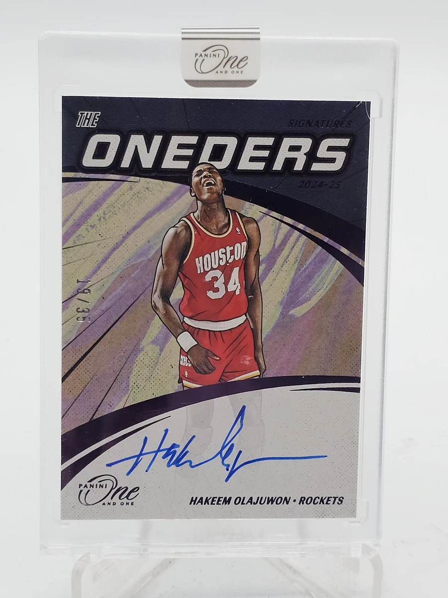 HAKEEM OLAJUWON　オラジュワン　直筆サインカード　AUTO　NBA Panini Hakeem Olajuwon Basketball Autographed Sports Trading Cards