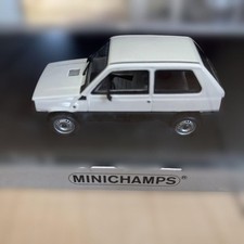 MINICHAMPS Fiat Panda 34 1/43 White Miniature Car Collectible Model Edition